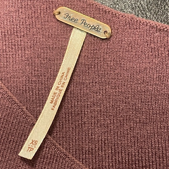 FREE PEOPLE Asymmetrical Neck Dolman Long Sleeve Sweater XS - Picture 4 of 8